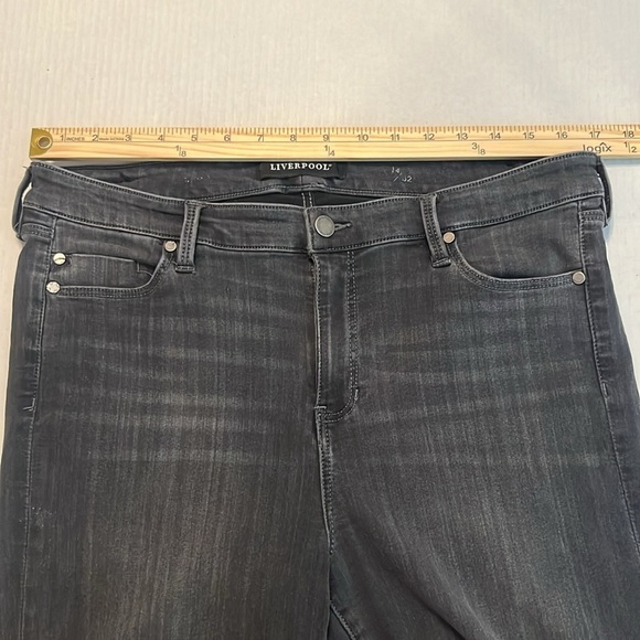 Liverpool Abby High Waist Ankle Jeans In Meteorite Size 14/32 - Picture 5 of 13